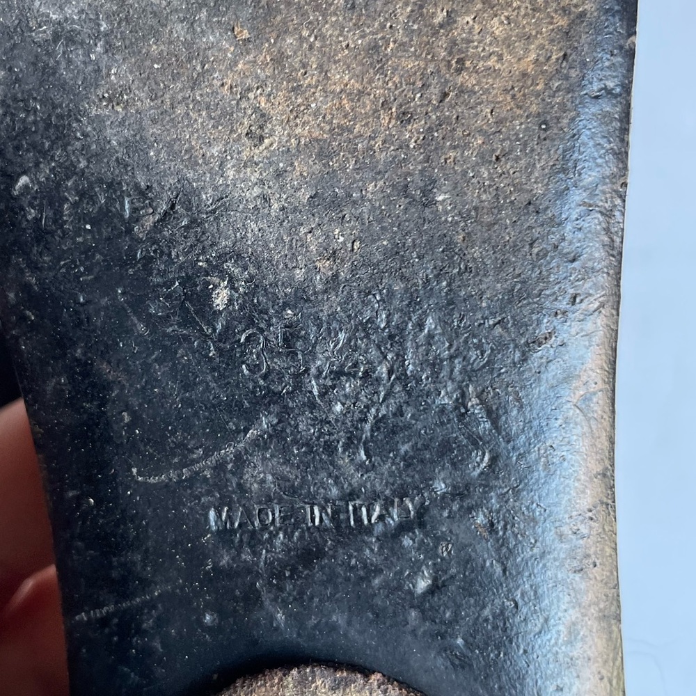 Balenciaga black leather bejeweled leather sandals size 35 - Picture 6 of 6